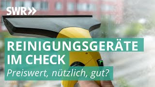 Reinigungsgeräte – Fenstersauger Saugwischer amp Co im Test  Preiswert nützlich gut SWR [upl. by Anerok]