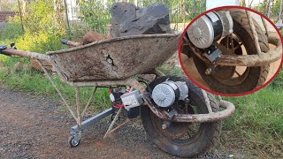 DIY ELECTRIC WHEELBARROW [upl. by Izak476]