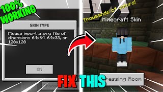 How To Fix Custom Skin Problem In Minecraft Pe 121 [upl. by Attenreb]