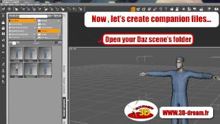 Create Dson companion files with Daz Studio 46 poser Pro 2014 [upl. by Enilehcim928]