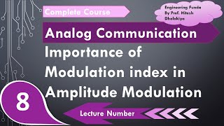 Importance of Modulation Index in Amplitude Modulation in Analog Communication by Engineering Funda [upl. by Rangel8]