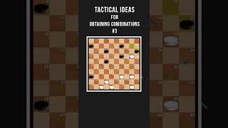 Tactical Ideas for Obtaining Combinations 3 shorts checkersstrategy draughts [upl. by Rosati127]