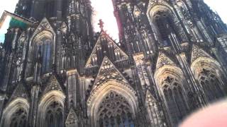 Street Music Cologne Germany Cathedral Bells on Sunday Mor [upl. by Netram]