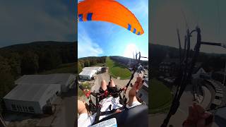 Smooth landing 😎 parapente mountains insta360 paraglide gleitschirm paragliding slovenia [upl. by Maximo]