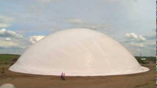 ECOdome Construction  Lining Inflated June 2010 [upl. by Riggs]