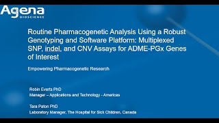 Webinar Routine Pharmacogenetics Analysis Using Robust Genotyping [upl. by Pammy363]