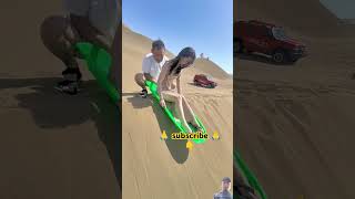 desert travel automobile surfing surf xinjiang 3457 ytshorts respect [upl. by Zorina]