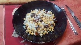 Garbanzos salteados con arroz  RECETA VEGANA [upl. by Cicero]