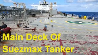 Short Trip Along the Main Deck of Suezmax Tanker [upl. by Malvino]