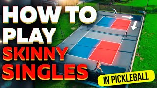 Pickleball Skinny Singles How To Play Rules amp Scoring [upl. by Ahsla612]