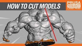 How to cut STL models for 3D printing in Meshmixer [upl. by Ytrebil]