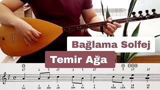 Bağlama Solfej  Temir Ağa Türküsü [upl. by Eey756]