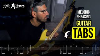 Andy James Melodic Phrasing Guitar Tabs By Dony Coletta [upl. by Ledarf984]