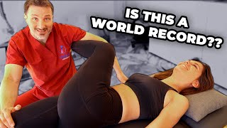 I managed to CRACK Every Joint in Her Body  Chiropractic ASMR Full Body Treatment [upl. by Nnylimaj]