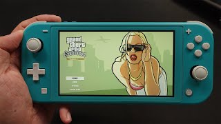 GTA San Andreas Gameplay On Nintendo Switch Lite [upl. by Ikim]