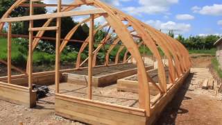 PolyPod the timber framed polytunnel a walk around [upl. by Codi807]