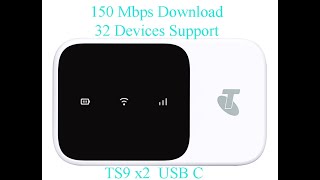 Overview  Telstra 4GX WiFi Plus 2 ZTE MF986c Hotspot [upl. by Tihom]