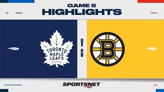 NHL Game 5 Highlights  Maple Leafs vs Bruins  April 30 2024 [upl. by Ahsehyt]