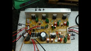 Electronicspices TDA2050 Based 41 home theater Amplifier Board with Bass Boost Hindiहिन्दी मे [upl. by Keeley]