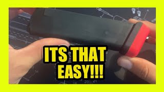 How to change magazine base plate on a Glock [upl. by Nivek710]