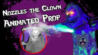 Nozzles the Clown animatronic WITH FOG  Spirit Halloween 2022 [upl. by Naerad]