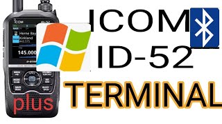 Bluetooth Terminal Mode ICOM 52 Plus [upl. by Lleinad]