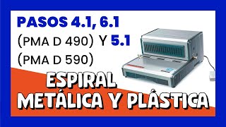 👌 Encuadernadora de espiral eléctrica PMA D490 y PMA D590 con REGULADOR DE PROFUNDIDAD¡ [upl. by Leirraj]