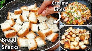 2 Minutes Bread Snacks  Cheese Bread Bites Recipe  New Recipe Easy Snacks RecipesEvening Snacks [upl. by Norbert]