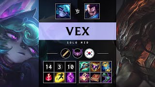 Vex Mid vs Yasuo Triple Kill Dominating  KR Master Patch 1419 [upl. by Ylagam]