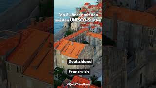 Top 5 Länder mit den meisten UNESCOStätten youtubeshorts top5 länder unesco fakten [upl. by Nnaael]