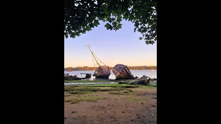 Old boats on The River Orwell [upl. by Airetnuhs93]