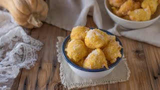 Frittelle di zucca dolci  Ricetta Facile  Polvere di Riso [upl. by Iives]