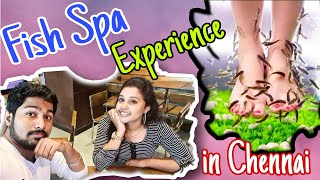 Fish spa experience in chennai  VR mall  Truly MampS [upl. by Ennovad]