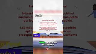 El Articulo 1 CPenal y medidas de seguridadDerecho [upl. by Ivo]