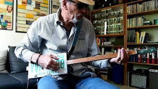 quotLicence Plate Oklahomaquot Cigar Box Guitar [upl. by Enelkcaj560]