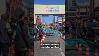 CHEGADA DA CAMPEÃ DA MARATONA SESC DE PELOTAS [upl. by Ecidnacal737]