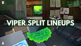 All the Viper Lineups You Need on Split 20 2023  VALORANT [upl. by Stonwin70]