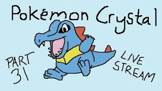 Pokémon Crystal Game Boy Color Pretty Good Live Stream Part 31 [upl. by Ecneret]