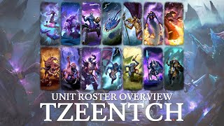 Tzeentch  Total War Warhammer III Unit Roster Overview [upl. by Keraj857]