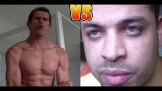 TMW Hodgetwins vs The Durianrider Fake creatine muscle vs REAL muscle strength [upl. by Seve898]