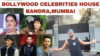 Bollywood celebrity homes tour in Bandra Mumbai  Indian celebrity houses tour vlog [upl. by Belsky]