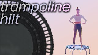 Get fit and have fun  20 min trampoline hiit  quick  intense rebounding workout for weight loss [upl. by Neened128]