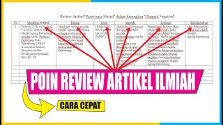 KMO 7  Cara Review Jurnal agar Tersusun dengan Baik dan Benar [upl. by Hambley65]