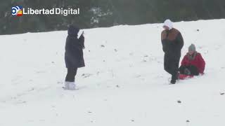 El temporal Filomena deja intensas nevadas en el interior de España [upl. by Benenson]