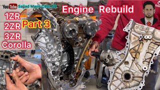 2ZRFE 18L Engine Overhaul  Timing Chain Cover And Chain Tensioner Replacement Of Toyota Corolla [upl. by Enelcaj]