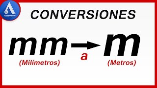 Convertir MILÍMETROS a METROS [upl. by Aicirtan52]