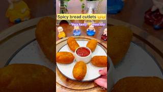 Bread potato cheese cutlet recipeVeg evening snacks recipepotatofoodviral shortsyoutubeshorts [upl. by Arimas]