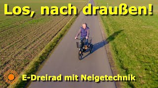 Ewing – das ElektroDreirad mit ein und abschaltbarer Neigetechnik Für Fahrspaß und Sicherheit [upl. by Nyrek]