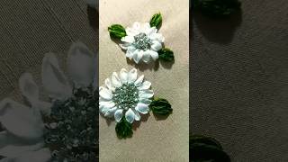 സുന്ദരിയായൊരു വർക്ക്‌ Ribbon embroiderytrending viral diy embroiderydesigns sabnas arts [upl. by Niryt]