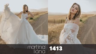 Dreamy Winter Wedding Dress  Martina Liana 1413 [upl. by Ardnala829]